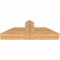 Ekena Millwork Portland Smooth Timber Gable Bracket, Western Red Cedar, 36"W x 12"H x 5 1/2"D x 5 1/2"F, 8/12 Pitch GBW036X12X0606POR00SWR - alternate 4